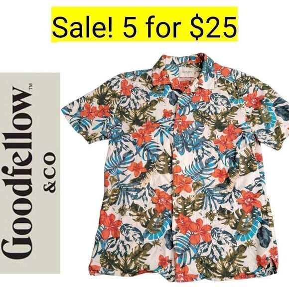 Goodfellow Hawaiian Button Down Shirt on Sale 5 for $25 - Picture 6 of 6